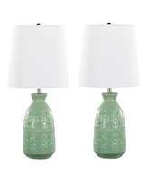 LumiSource Claudia 20" Ceramic Accent Lamp, Set of 2