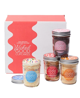 Wicked Good Cupcakes Indulgent Cupcake Jars, 4-Pack