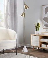 LumiSource Cone 65" Metal Floor Lamp