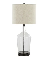 LumiSource Botella 28" Glass Table Lamp, Set of 2
