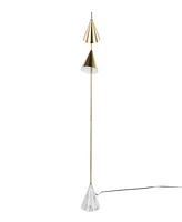 LumiSource Cone 65" Metal Floor Lamp