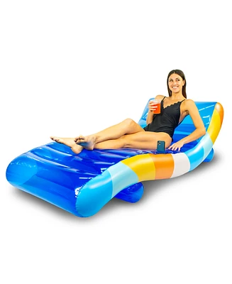 PoolCandy 72" x 35" Deluxe Chaise Lounge with Cup and Phone Holder