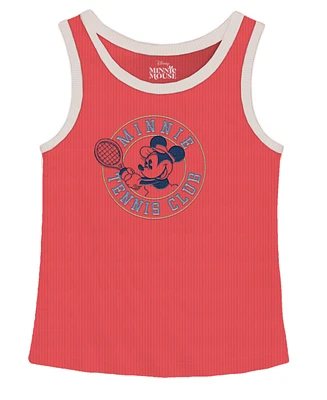 Disney Big Girls Minnie Tennis Club Tank Top