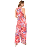 Vince Camuto Women's Printed Halter Wide-Leg Jumpsuit