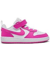 Nike Toddler Girls Court Borough Low Recraft Fastening Strap Casual Sneakers from Finish Line