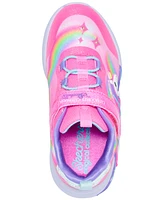 Skechers Toddler Girls S-Lights: Unicorn Chaser Light-Up Fastening Strap Casual Sneakers from Finish Line
