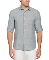 Perry Ellis Men's Linen Dress Shirt