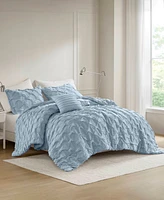 510 Design Bailey Diamond Pucker Woven 4-Pc. Comforter Set