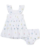 Little Me Baby Girls 2-Pc. Garden Embroidered Eyelet Floral Sundress & Panty Set