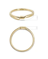 Devata Love Knot Ring in 14K Gold, Size 8, approx. 1.7 grams.