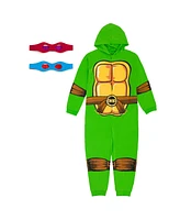 Teenage Mutant Ninja Turtles Zip Up Cosplay Costume Coverall and Masks