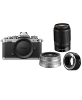 Nikon Z fc Dx-Format Mirrorless Camera with Nikkor Z Dx 16-50mm f/3.5-6.3 Vr Lens, Silver and Z Dx 50-250mm f/4.5-6.3 Vr Lens