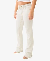 True Religion Women's Becca Bootcut Big T Lurex Jeans