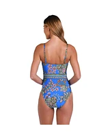 Sunshine 79 Women's One Piece Swimsuit Beatnik Blossoms Bandeau