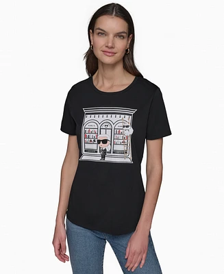 Karl Lagerfeld Paris Women's Graphic T-Shirt