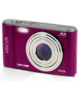 Minolta Minolta MND20 44 Mp 2.7K Ultra Hd Digital Camera (Magenta) With Slinger Camera case