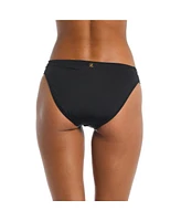 Sunshine 79 Women's Bottoms Swim Solids Shirred Side Hipster