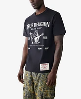 True Religion Men's Short Sleeve World Tour Graphic T-Shirt