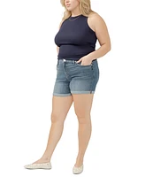 Silver Jeans Co. Plus Suki Faded Denim Shorts