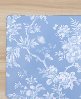 Laura Ashley Walled Garden Cork Placemats Set of 4, 16" x 12"