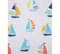 Little Me Baby Boys 3-Pc. Sailboats T-Shirts & Shorts Play Set