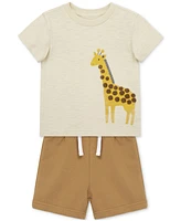Little Me Baby Boys 3-Pc. Giraffe T-Shirts & Shorts Play Set