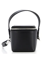 Pre-Owned Salvatore Ferragamo Micro Gancicni Top Handle Vanity Case Leather
