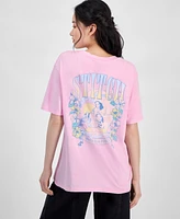 Disney Juniors' Stitch Ohana Surf Graphic T-Shirt
