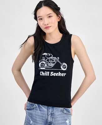 Disney Juniors' Chill Seeker Snoopy Graphic Tank Top