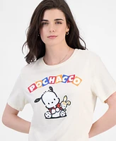 Love Tribe Juniors' Pochacco Graphic-Print Crewneck Tee