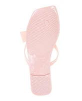 BCBGeneration Women's Lima Bow Jelly Flat Sandals