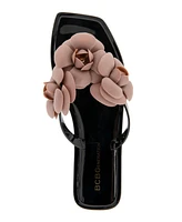 BCBGeneration Women's Lulu Floral Jelly Flat Sandals