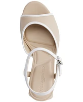 Karl Lagerfeld Paris Women's Hallet Platform Ankle Strap Dress Sandals