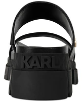 Karl Lagerfeld Paris Women's Lacara Lug Slide Flat Sandals