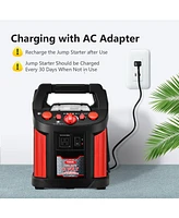 Jump Starter Air Compressor Power Bank Charger with Led Light and Dc Outlet