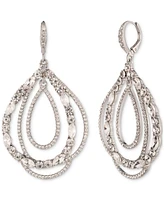 Givenchy Mixed Crystal Tear-Shape Orbital Drop Earrings
