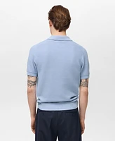Mango Men's Slim-Fit Knit Polo Shirt