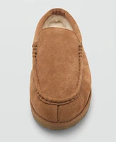 Mango Men's Sheepskin Lining Suede Clogs