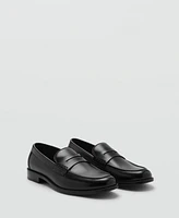 Mango Men's Nappa Leather-Effect Moccasins