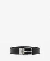 Mango Men's Reversible Suit Leather Belt