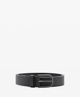 Mango Men's Pebbled Leather Belt