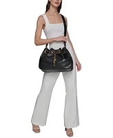 Karl Lagerfeld Paris Desiree Large Leather Hobo