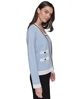 Karl Lagerfeld Paris Women's Open-Front Cardigan