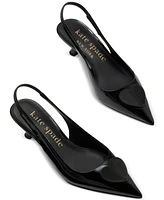 Kate Spade New York Women's Lover Slingback Kitten Dress Sandals