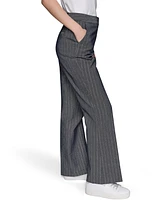 Karl Lagerfeld Paris Women's Pinstriped Flare-Leg Pants