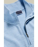 Charles Tyrwhitt Men's Merino Zip Neck Long Sleeve Sweater