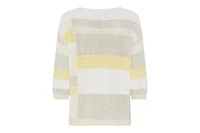 Olsen Women's Colour Block Boat Neck Sweater