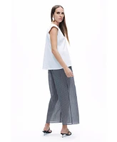 Nocturne Women's Striped Sheer Pants