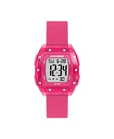 Skechers Women's Sawtelle Digital, Pink Polycarbonate Watch