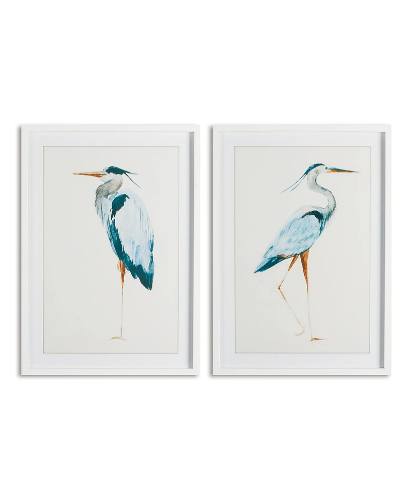 Blue Heron Prints, Set Of 2